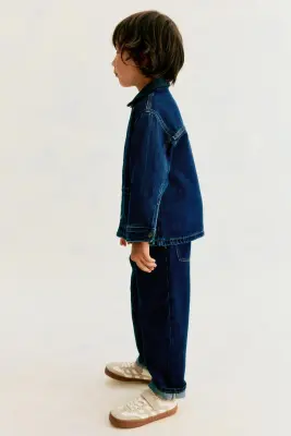 Jean loose - Bleu denim foncé