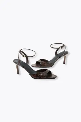 Sandales effet python Femme