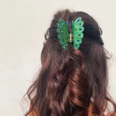 Pince à cheveux Paon Coucou Suzette