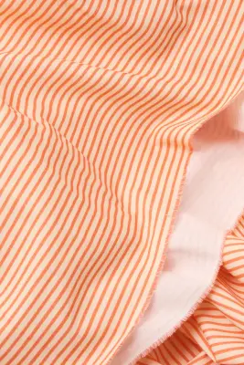 Coupon 3 m en coton rayé