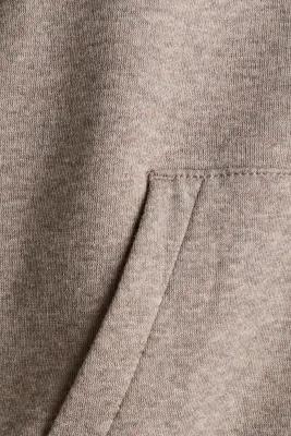 Hoodie zippé avec intérieur brossé - Beige