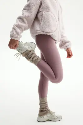 Legging de sport doublé polaire SoftMove™ - Rose ancien
