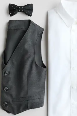 Ensemble habillé 3 pièces - Dark grey/White