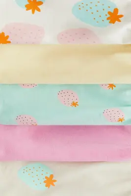 Lot de 5 shorts en coton - Rose/fraises