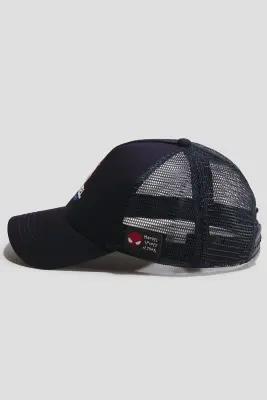 Casquette trucker avec motif - Bleu foncé/Spider-Man