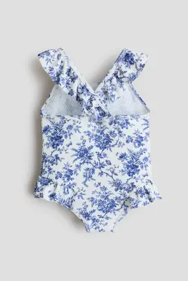 Maillot de bain avec imprimé fleuri - Blanc/fleuri