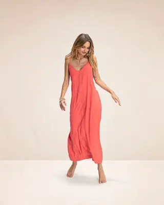 Robe longue Blake rose dragibus