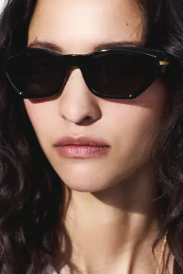 Lunettes de soleil cat-eye - Noir