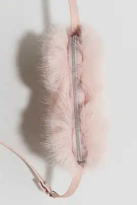 Sac bandoulière en forme de cœur - Rose clair