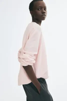 Gilet loose - Rose ancien clair