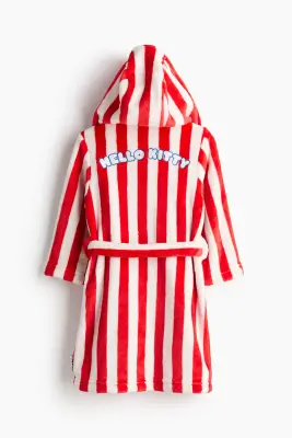 Robe de chambre en tissu polaire - Rouge/Hello Kitty