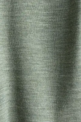 T-shirt en jersey de laine mérinos - Vert kaki