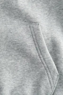Hoodie à panneaux contrastants - Gris chiné