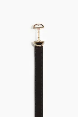 Ceinture en cuir - Marron foncé