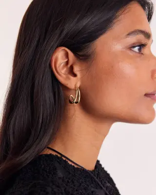 Boucles d'oreille Soline doré
