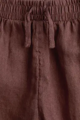 Pantalon en lin - Marron