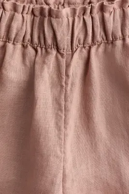 Pantalon en lin - Rose ancien