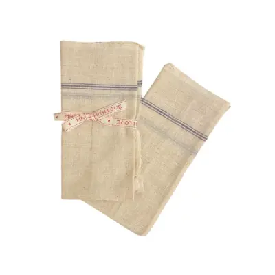 2 Serviettes de Table Ivoire