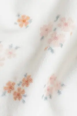 Veste en polaire - Blanc/fleuri