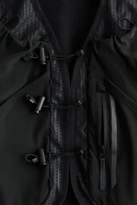 Veste de running sans manches et légère - Noir