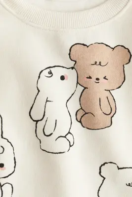 Sweat - Crème/nounours