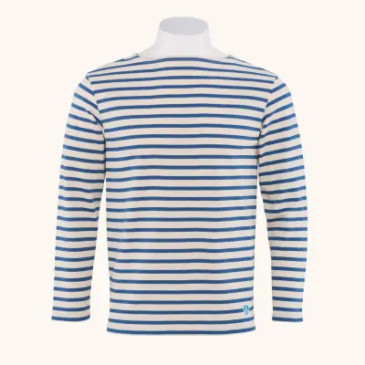 Marinière Écru / Indigo mixte