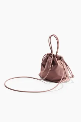 Sac crossbody avec cordon de serrage - Vieux rose