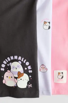 Lot de 3 shorts cycliste avec motifs - Gris foncé/Squishmallows