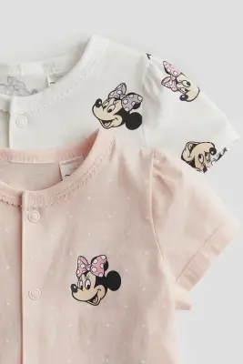 Lot de 2 pyjamas imprimés - Rose clair/Minnie