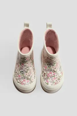 Bottes en caoutchouc - Rose/fleuri