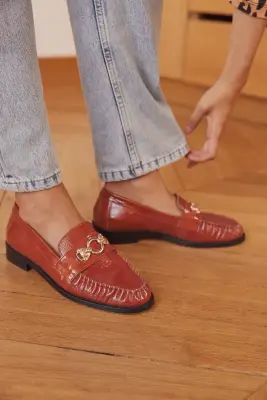 Mocassins Barnabé vernis chocolat