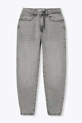 Jean balloon taille haute