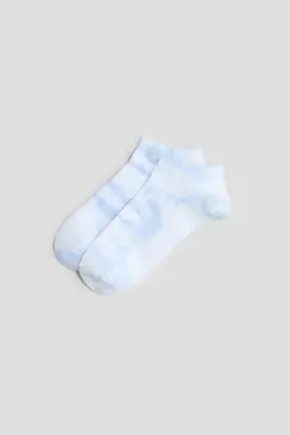 Lot de 7 paires de chaussettes invisibles - Violet/motif batik