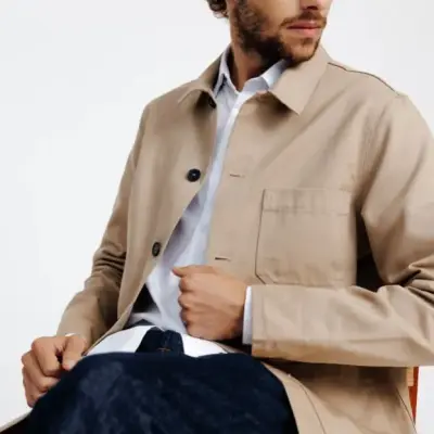 Veste de travail Valéry beige clair