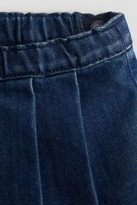 Jupe plissée - Bleu denim foncé