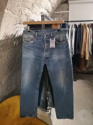 Jean vintage droit bleu