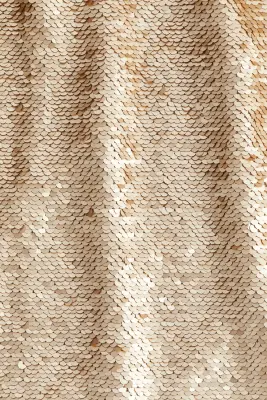 Minijupe à sequins - Beige/doré