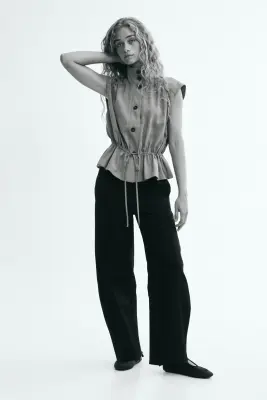 Pantalon barrel - Noir