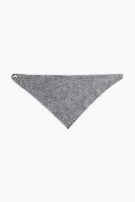 Foulard triangulaire en mohair mélangé - Gris chiné