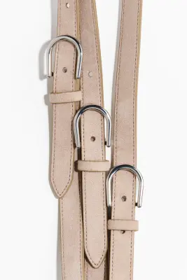 Ceinture à trois brides - Beige