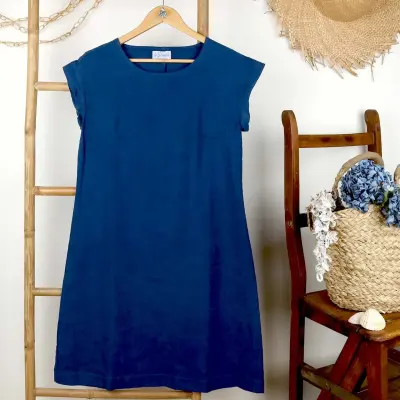 Marjolaine, Robe lin et coton naturel