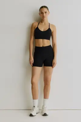 Short moulant scrunch Seamless DryMove™ - Noir