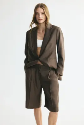 Short Bermuda chic - Taupe foncé