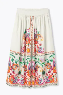 Jupe midi imprimée Femme