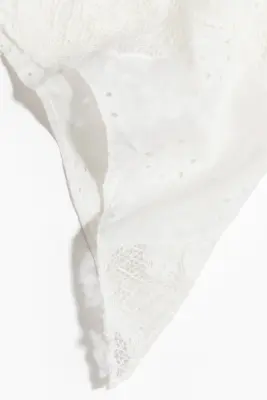 Foulard de tête en coton - Ivoire