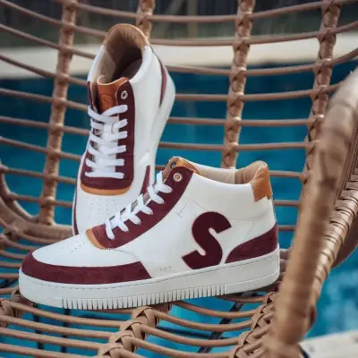 Baskets Sureau Blanc Bordeaux