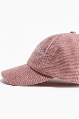 Casquette en velours côtelé - Rose ancien/Manhattan
