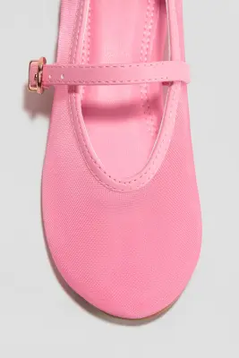 Ballerines babies en mesh - Rose