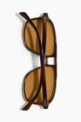Lunettes de soleil de style aviateur - Marron foncé