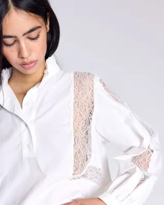 Blouse Juliane blanc naturel